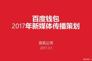 百度钱包2017年度新媒体传播策划方案（PPT）