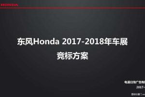 东风本田2017-2018车展设计及运营竞标方案（PDF）