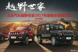 北京汽车越野世家2017年度整合营销方案（PDF）