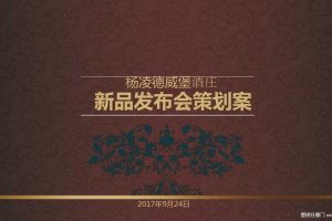 堡酒庄2017新品发布会策划方案（PDF）