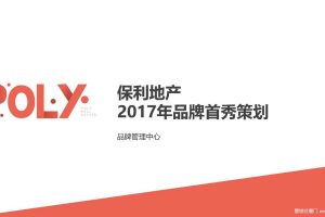 保利地产2017年品牌首秀执行方案（PDF）