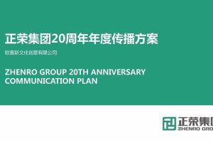 正荣集团20周年庆品牌营销方案（PDF）