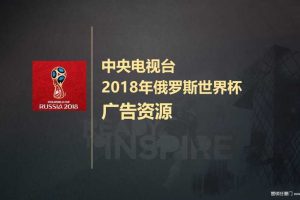 中央电视台2018年俄罗斯世界杯广告资源（PPT)