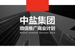 中盐集团2018微信营销推广方案（PPT）