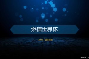 2018《燃情世界杯》招商合作方案（PPT）