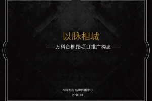 万科大都会1907项目2018整合营销推广方案（PPT）