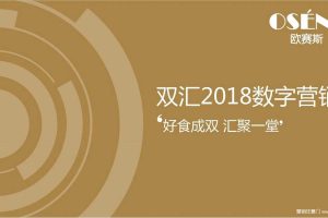双汇品牌2018年数字营销方案（PDF）