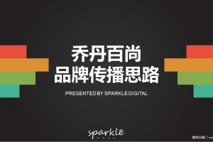 乔丹百尚品牌2018抖音短视频投放传播方案（PPT）