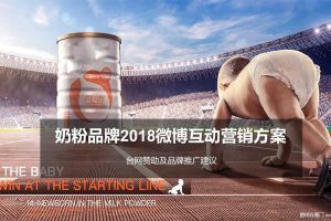 2018奶粉品牌微博互动营销方案（PPT）