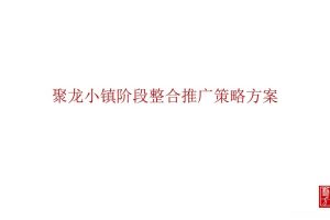聚龙小镇2018整合推广策略方案（PPT）