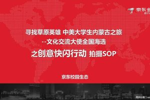京东金融2018寻找草原英雄之创意快闪行动拍摄SOP（PPT）