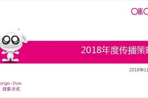 咪咕视频2018年度传播策略方案（PDF）