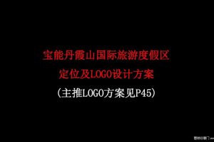 宝能丹霞山国际旅游度假区定位及LOGO设计方案（PDF）