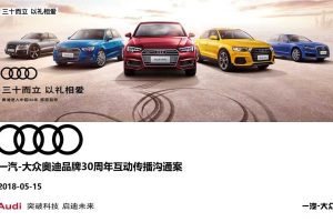 奥迪品牌30周年互动传播策略方案（PPT）