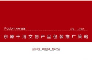 东原千浔文创产品包装推广方案（PPT）