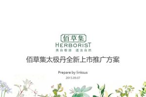 佰草集太极丹2015上市整合营销方案（PPT）