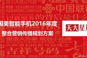 国美智能手机2016年度整合营销传播规划方案（PPT）