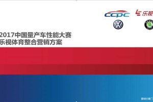 2017CCPC中国量产车性能大赛乐视体育整合营销运营方案（PDF）