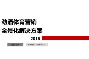 劲酒2016体育营销全景解决方案（PDF）