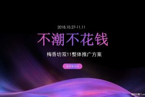 梅香坊2018双11整体推广活动方案（PDF）