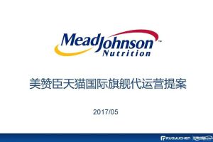 美赞臣天猫国际海外旗舰店2017电商代运营方案（PDF）