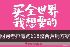 网易考拉海购2017年618整合营销方案（PDF）