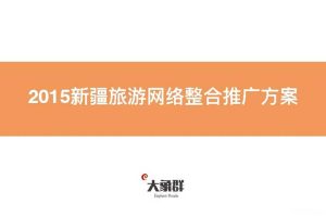 新疆旅游2015年度网络推广方案（PDF）