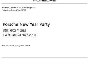 保时捷2018新年派对活动策划方案（PPT）