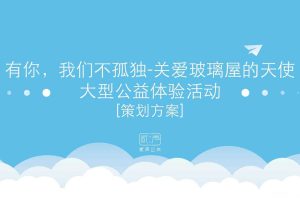 2018世界自闭症日-“关爱玻璃屋的天使”公益活动策划方案（PPT）