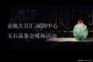 金地大百汇·深圳中心2018玉石品鉴会暖场活动方案（PPT）
