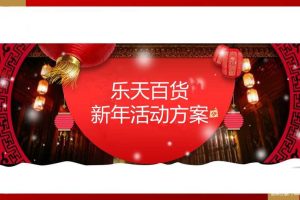 乐天百货2018新年活动方案（PPT）