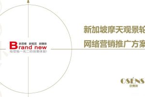 新加坡摩天观景轮网络数字营销推广方案（PPT）