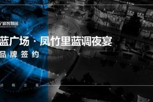 深蓝广场2018凤竹里蓝调夜宴暨品牌签约活动概念案（PPT）