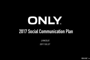 ONLY服装2017社会化营销规划方案（PDF）