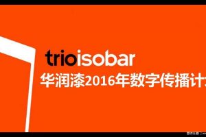 华润漆2016数字营销整合传播方案（PDF）