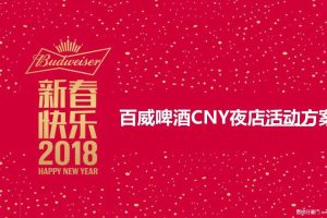 百威啤酒2018春节CNY夜店活动方案（PPT）