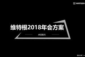 维特根2018年会策划方案（PPT）
