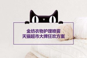 金纺衣物护理喷雾2019天猫超市大牌狂欢方案（PPT）