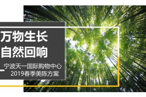 宁波天一国际购物中心2019春季美陈方案（PPT）