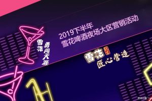 雪花啤酒2019年下半年夜场销售大区营销活动方案（PPT）