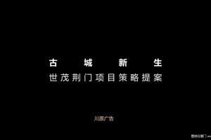 世茂荆门古城商业改造项目2019策略提案（PDF）