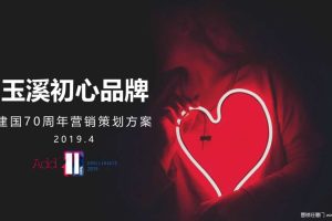 香烟品牌玉溪初心2019集体婚礼营销策划方案（PDF）