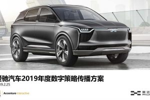 爱驰汽车2019年度数字策略传播方案（PDF）