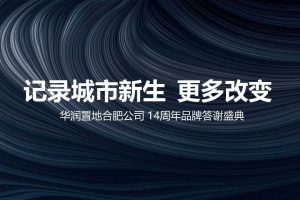 2019华润置地合肥公司14周年品牌答谢盛典活动策划方案（PPT）