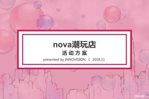 华为nova2018潮玩店快闪活动方案（PDF）