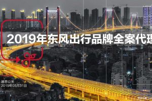 东风出行2019品牌全案代理方案（PDF）