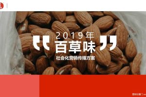 百草味2019社会化营销传播方案（PPT）