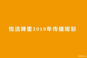 悦活蜂蜜2019年传播推广方案（PPT）