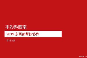 丰彩黔西南2019东西部帮扶协作营销方案（PPT）
