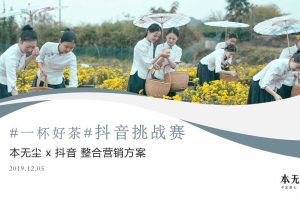 本无尘茶叶2019抖音挑战赛整合传播方案（PPT）
